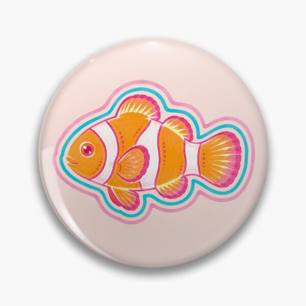 Item preview, Cute Pink Clownfish Illustration | Tropical Ocean Fish Art | Colorful Marine Life Design designed and sold by vitag.