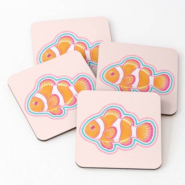 Item preview, Cute Pink Clownfish Illustration | Tropical Ocean Fish Art | Colorful Marine Life Design designed and sold by vitag.