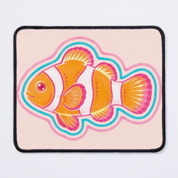 Item preview, Cute Pink Clownfish Illustration | Tropical Ocean Fish Art | Colorful Marine Life Design designed and sold by vitag.