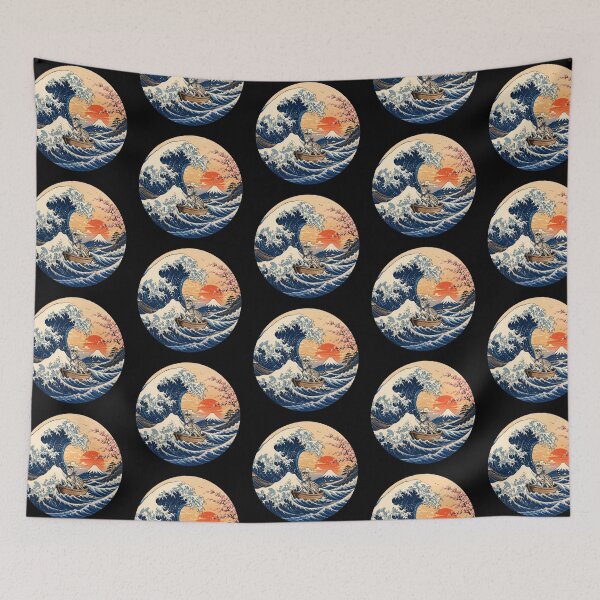 Item preview, Funny Egyptian Mau Captain Japanese Kanagawa Wave Japan Boat Mom Dad Kids designed and sold by FurryHavenPH.