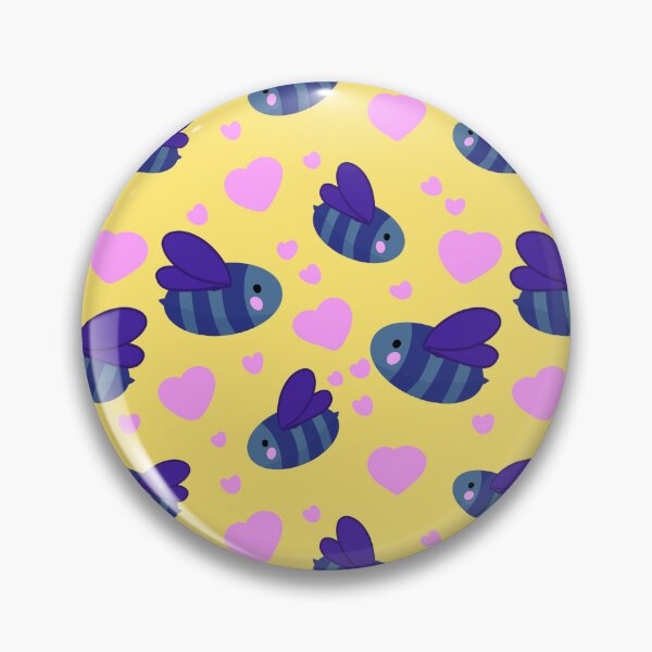 Item preview, Cute Blue Bumblebee Hearts Pattern designed and sold by CI Creative Design LLC.
