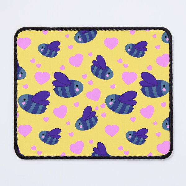Item preview, Cute Blue Bumblebee Hearts Pattern designed and sold by CI Creative Design LLC.