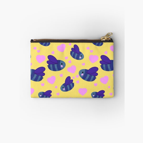 Item preview, Cute Blue Bumblebee Hearts Pattern designed and sold by CI Creative Design LLC.