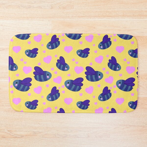 Item preview, Cute Blue Bumblebee Hearts Pattern designed and sold by CI Creative Design LLC.