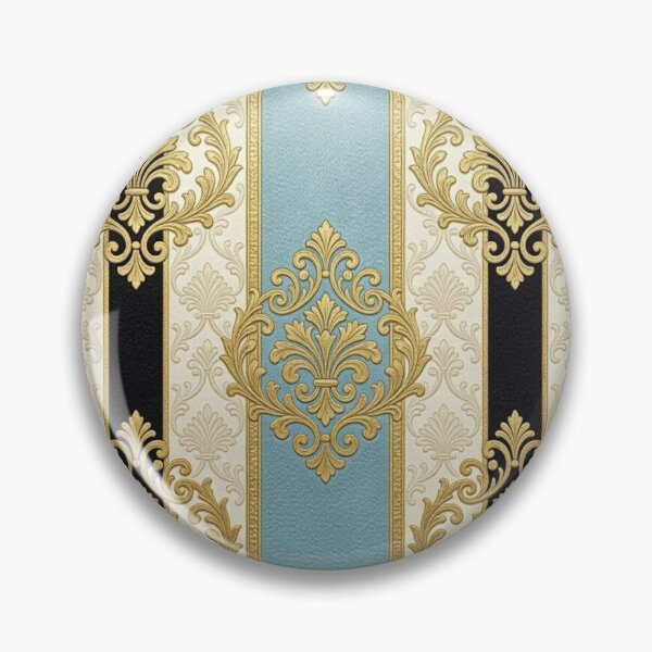 Item preview, Sky Blue, Oat & Black Striped Damask designed and sold by DesignsByPrnces.