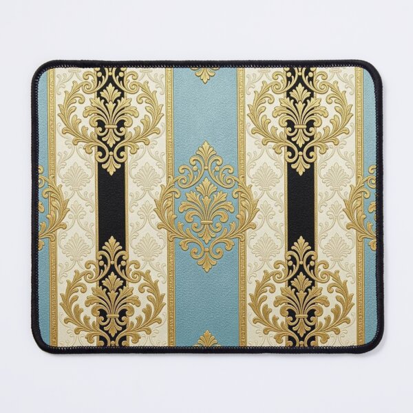 Item preview, Sky Blue, Oat & Black Striped Damask designed and sold by DesignsByPrnces.