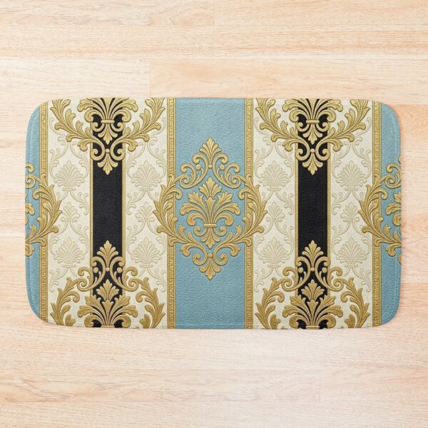 Item preview, Sky Blue, Oat & Black Striped Damask designed and sold by DesignsByPrnces.