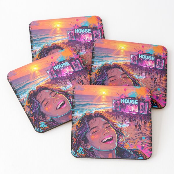 Item preview, House Music Vibes – Sunset Festival Mood designed and sold by RH Design Lab.
