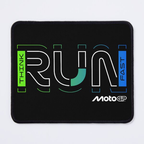 Item preview, Think Run Fast MotoGP Racing Geometric Typography designed and sold by Stotee.