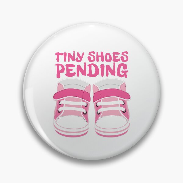 Item preview,  Pregnant announcement maternity pink girl baby shoes designed and sold by E-lenaLu.