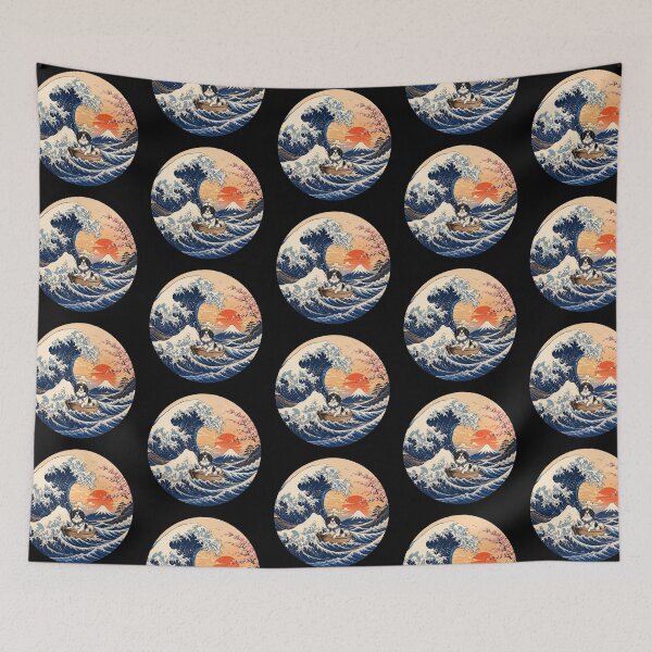 Item preview, Funny Japanese Chin Captain Japanese Kanagawa Wave Japan Boat Mom Dad Kids designed and sold by FurryHavenPH.
