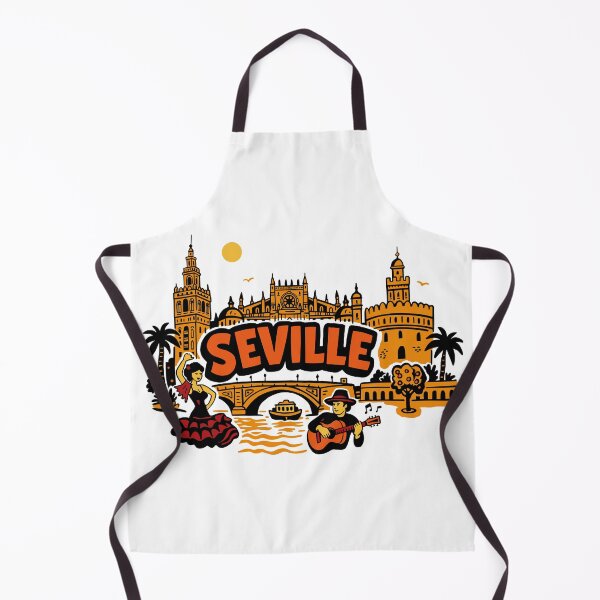 Item preview, Seville, Spain designed and sold by Traveldrawings.