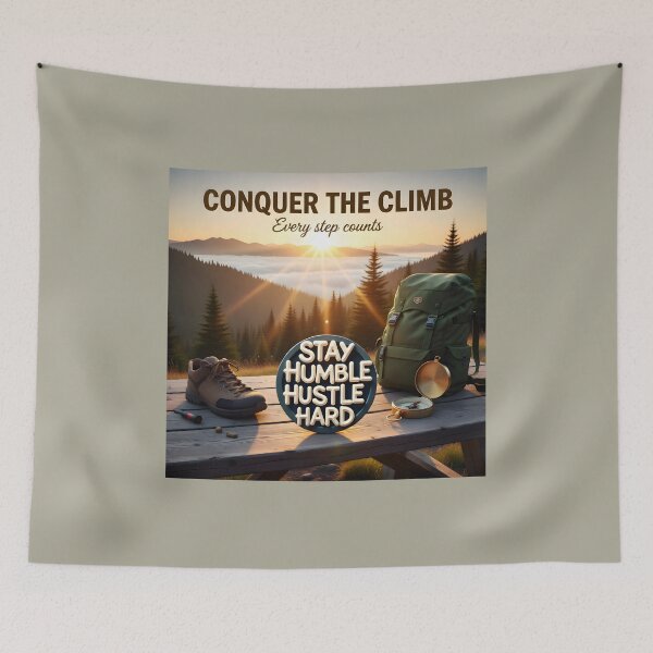 Item preview, Conquer the Climb Mountain Peak Campaign: Entrepreneurial Grit and Adventure Ad designed and sold by Creative-RE.