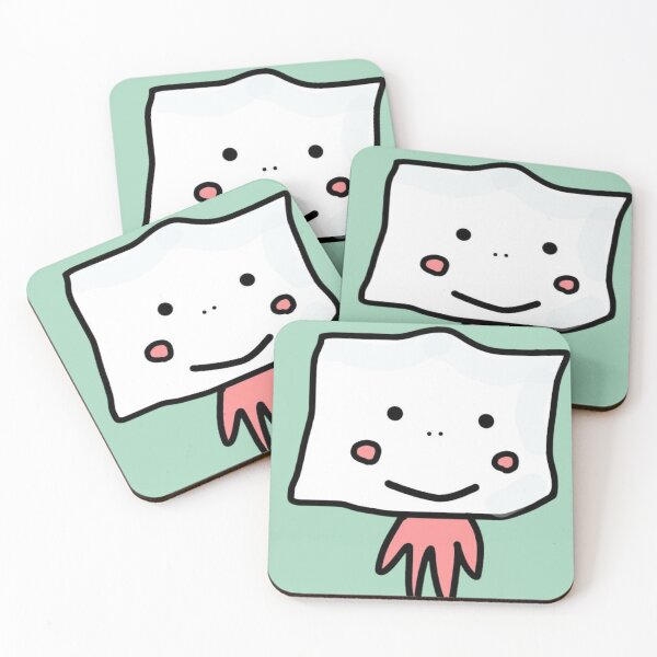 Item preview, Cute Square Tofu Monster designed and sold by EatLikeNobody.