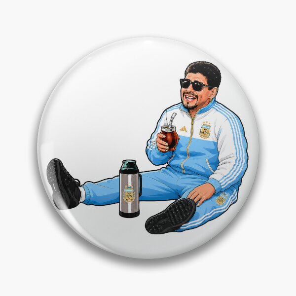 Item preview, Maradona enjoying mate in style designed and sold by Imprearte.