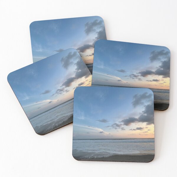 Item preview, Sunset by the sea – Romantic evening atmosphere on the beach designed and sold by Art of Momenz.