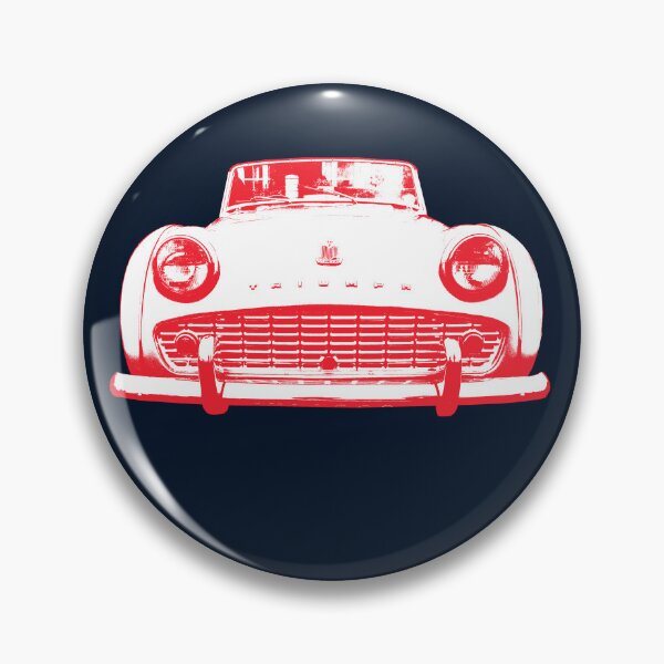 Item preview, Triumph TR3 British classic car monoblock red/white designed and sold by soitwouldseem.