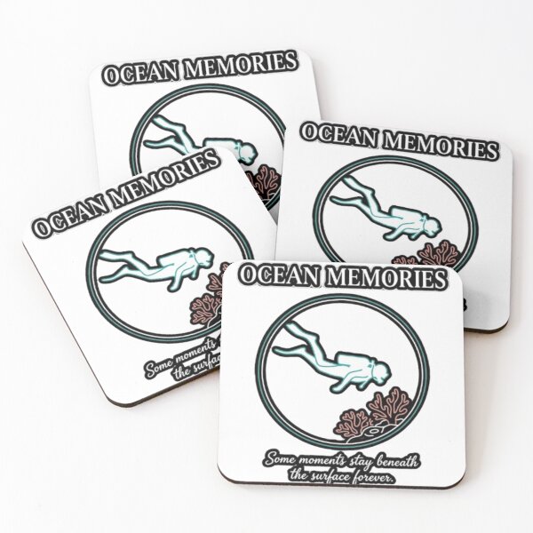 Item preview, Ocean Memories Scuba Diving Minimalist Design designed and sold by weeomano.
