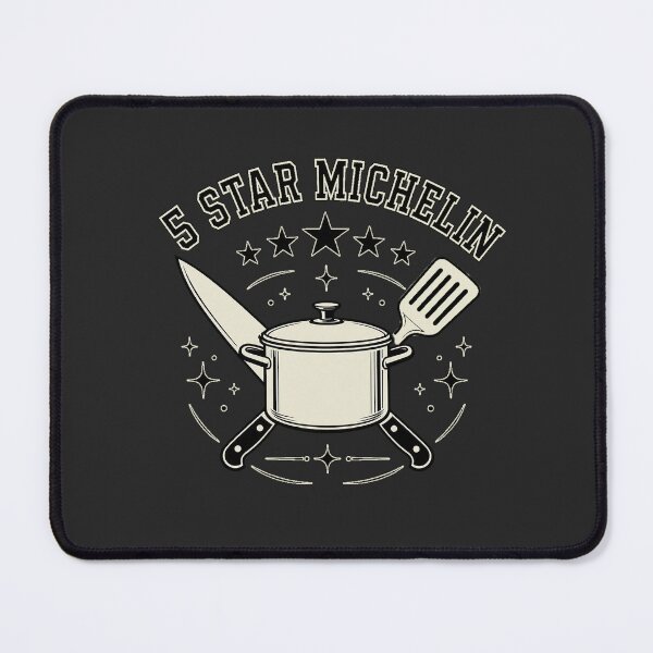 Item preview, 5 Star Michelin Chef Graphic | Stray Kids Inspired Kitchen Typography designed and sold by Meivelle.