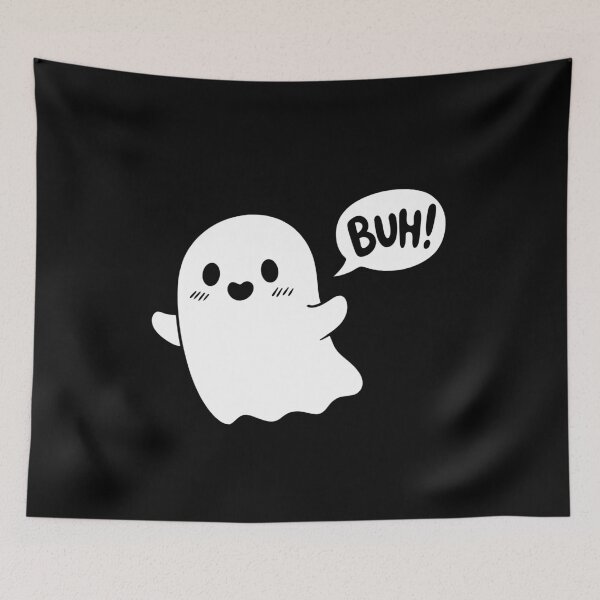 Item preview, Spooky Sweetheart: 'BOO!' Ghost designed and sold by VOYID ART STUDIO.