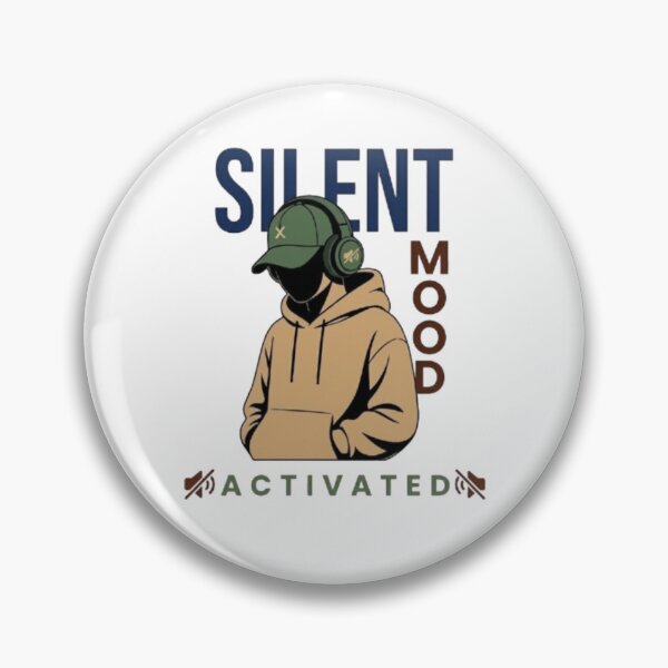 Item preview, Silent Mood Activated Funny Introvert Gamer Boy designed and sold by Northern Glow Art.