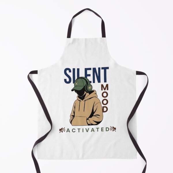 Item preview, Silent Mood Activated Funny Introvert Gamer Boy designed and sold by Northern Glow Art.