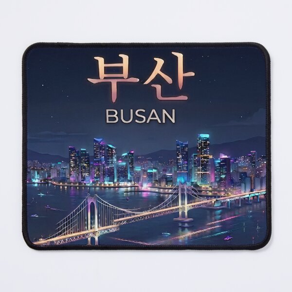 Item preview, Busan Nights: Gwangan Bridge & Yacht Harbor View designed and sold by SOOstudio73.