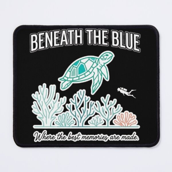 Item preview, Beneath The Blue Sea Turtle Scuba Design designed and sold by weeomano.