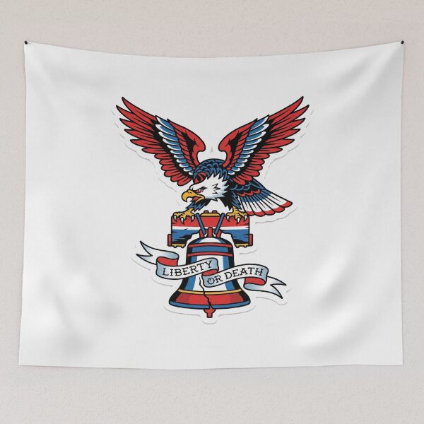 Item preview, Traditional Tattoo Eagle and Liberty Bell designed and sold by pohapoha181.