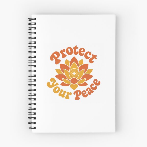 Item preview, Groovy Retro Protect Your Peace Single Sticker - Cute Boho Flower Mindfulness Decal designed and sold by SlapHappyArt.
