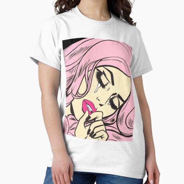 Pastel Pink Sad Girl Classic T-Shirt