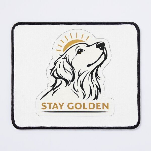 Item preview, Stay Golden Golden Retriever T-Shirt | Minimal Line Art Dog Lover Design designed and sold by Skedart.