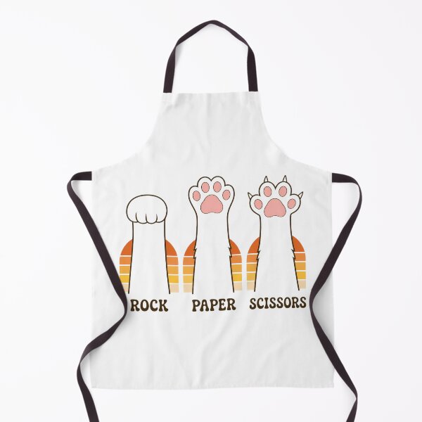 Item preview, Vintage Rock Paper Scissors Hand Game Cute Paw Funny Cat designed and sold by FernaRoje.