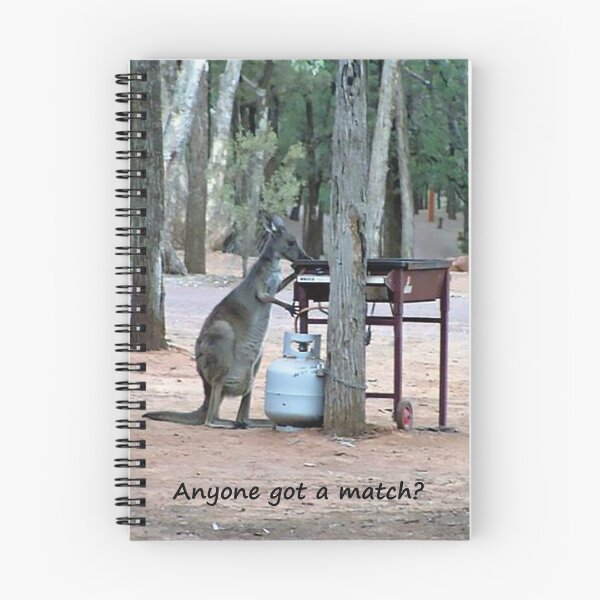 Item preview, Kangaroo trying to light a gas BBQ designed and sold by Inspired Arts.