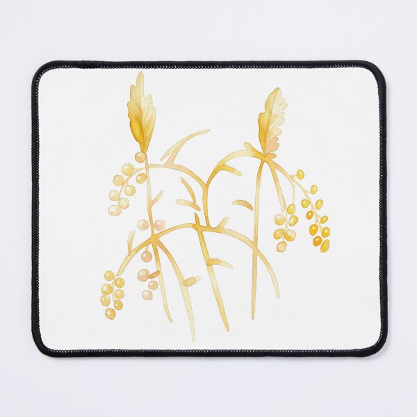 Item preview, Korean Traditional Golden Botanical Watercolor Pattern designed and sold by Yiruda-Art.