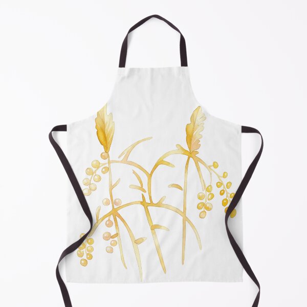 Item preview, Korean Traditional Golden Botanical Watercolor Pattern designed and sold by Yiruda-Art.