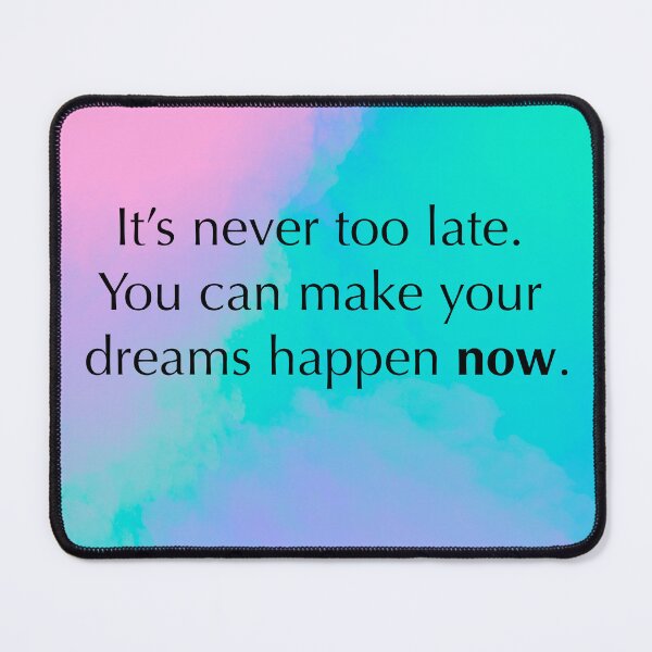 Item preview, It's never too late. designed and sold by diamondqueenmindset.