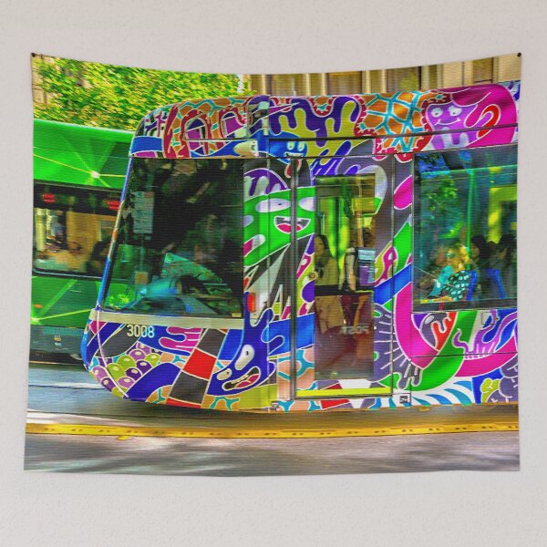 Item preview, Tram Races on Collins Street, Melbourne designed and sold by Steven Jodoin.