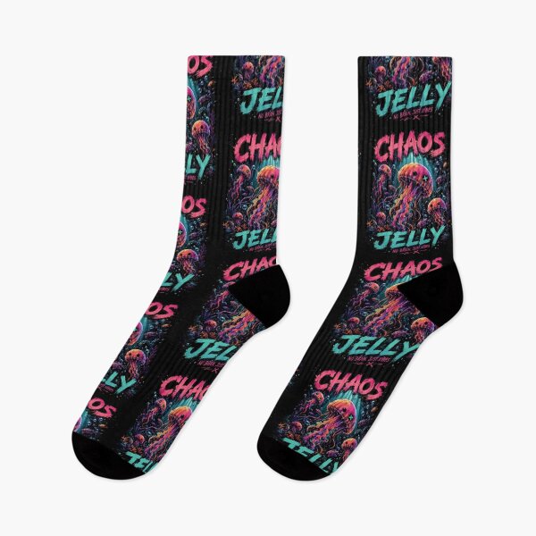 Artikelvorschau, Chaos Jelly – Lustiges Quallen-T-Shirt, Neon-Ozean-Motiv, Psychedelisches Meeresleben-Shirt, Buntes Geschenk mit Meeresmotiv entworfen und verkauft von Dogandesighn.