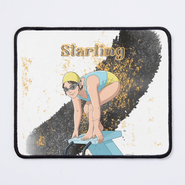 Item preview, Swimmer Ready at Starting Block designed and sold by Cukupsehatlah.