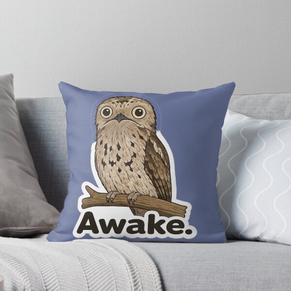 Item preview, Awake. Potoo Meme | Deadpan Bird Sticker Design designed and sold by BabyStark.