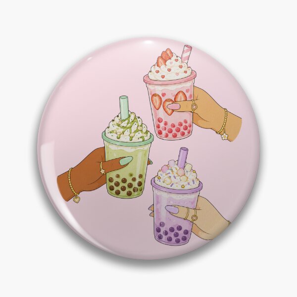 Item preview, Hands Holding Boba Bubble Tea Cute Illustration designed and sold by DjFreeq.