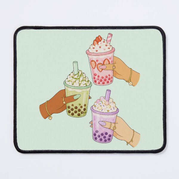 Item preview, Hands Holding Boba Bubble Tea Cute Illustration designed and sold by DjFreeq.