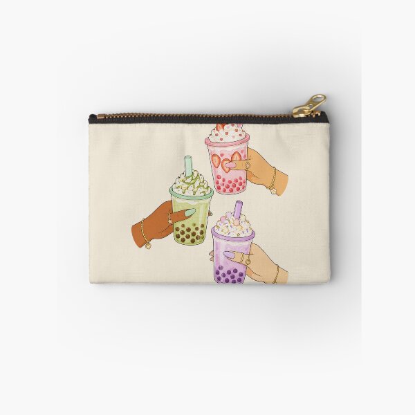 Item preview, Hands Holding Boba Bubble Tea Cute Illustration designed and sold by DjFreeq.