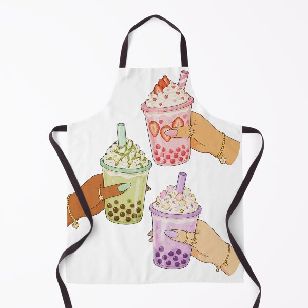Item preview, Hands Holding Boba Bubble Tea Cute Illustration designed and sold by DjFreeq.