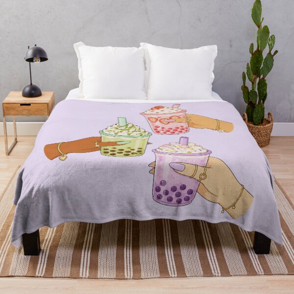 Item preview, Hands Holding Boba Bubble Tea Cute Illustration designed and sold by DjFreeq.