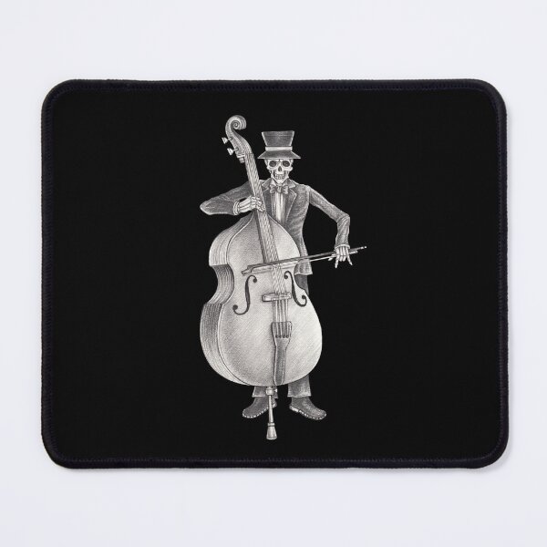 Item preview, Skeleton playing double bass day of the dead. designed and sold by Jiwsurreal.