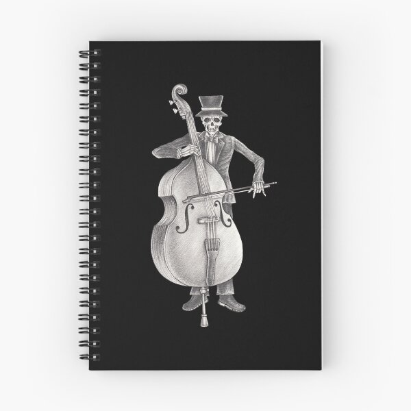 Item preview, Skeleton playing double bass day of the dead. designed and sold by Jiwsurreal.