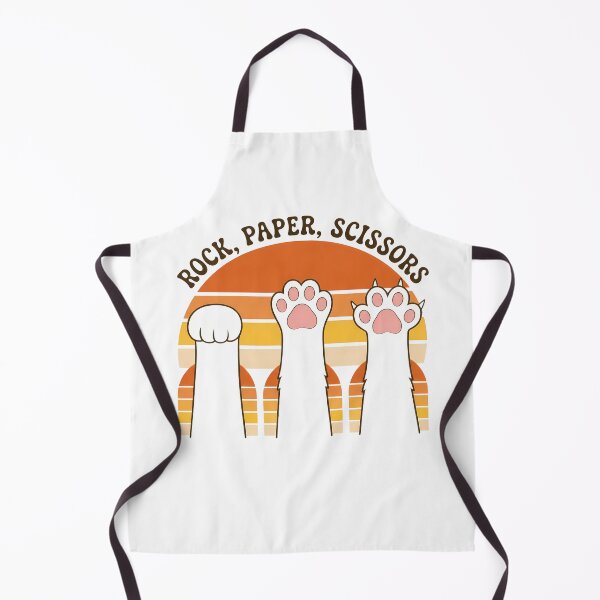 Item preview, Vintage Rock Paper Scissors Hand Game Cute Paw Funny Cat designed and sold by FernaRoje.