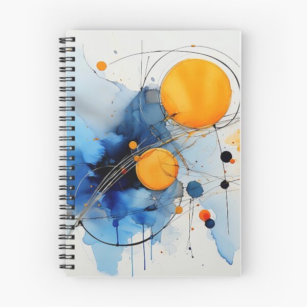 Item preview, Blue, Aqua And Golden-Yellow Galaxy Orbit Abstract designed and sold by DEC02.